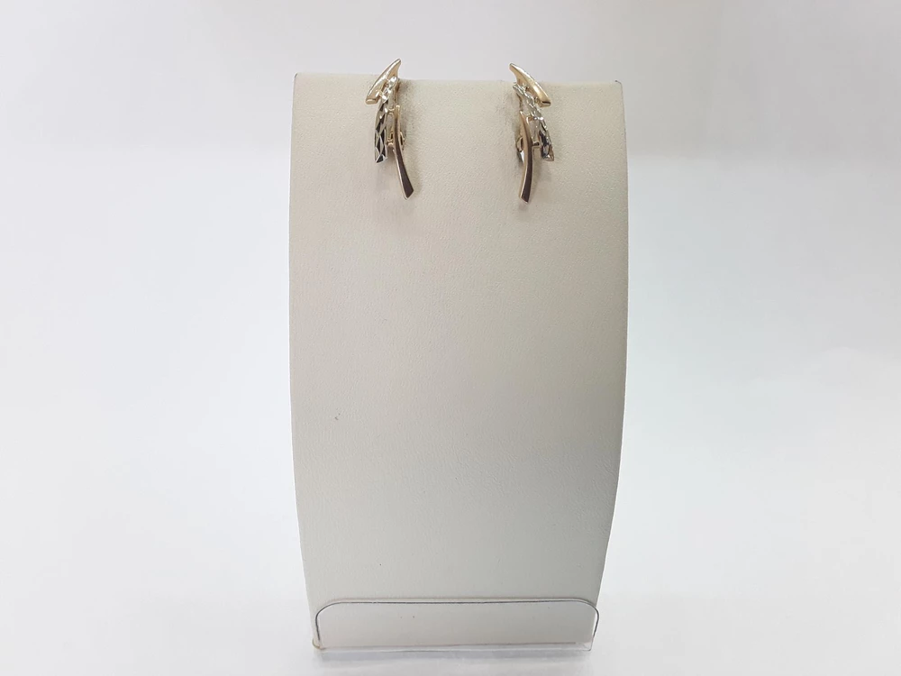 Серьги из красного золота 585 пробы 1