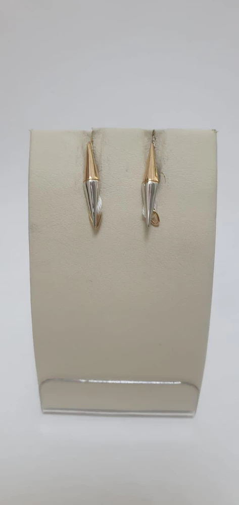 Серьги из красного золота 585 пробы 1