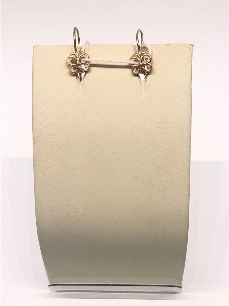 Серьги из красного золота 585 пробы 1