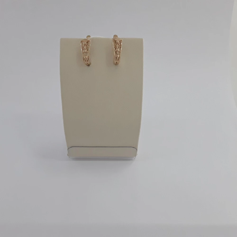 Серьги из красного золота 585 пробы 1