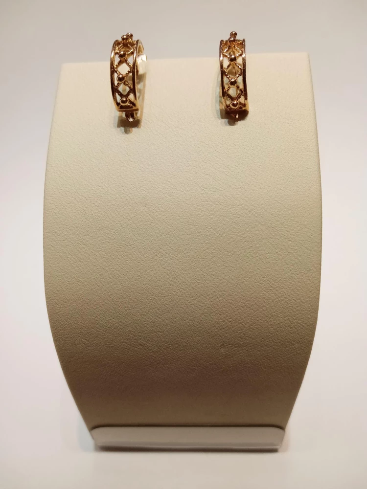 Серьги из красного золота 585 пробы 1