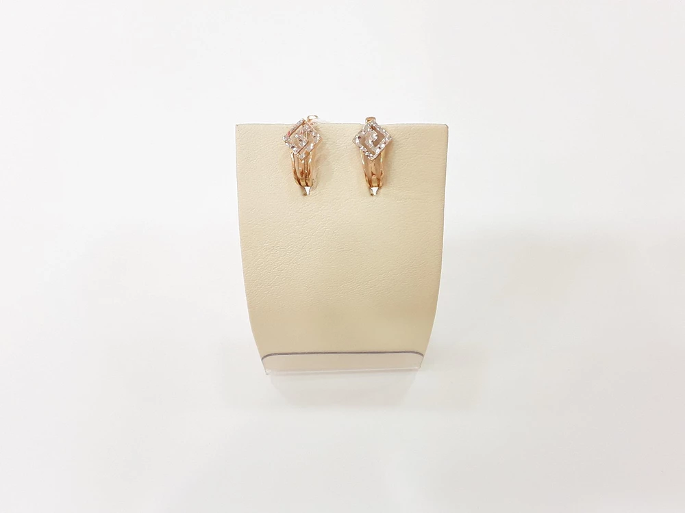 Серьги из красного золота 585 пробы 1