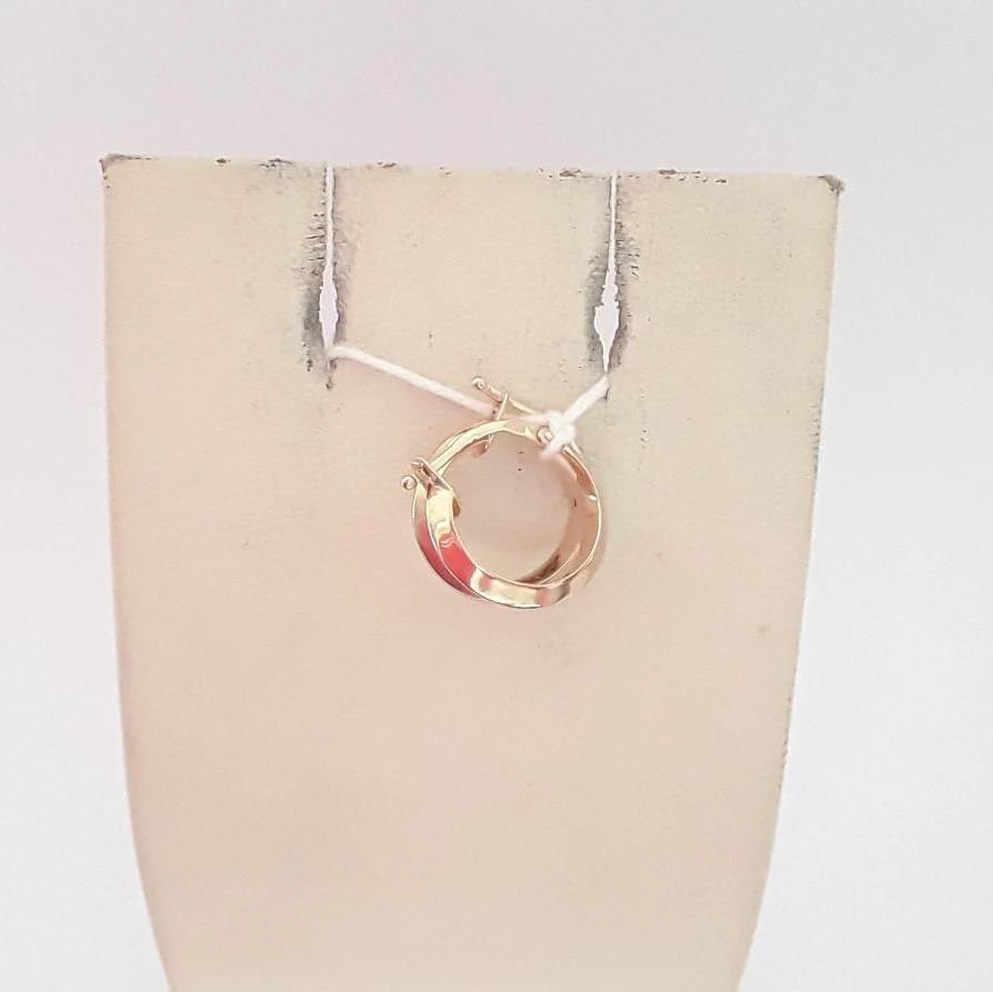 Серьги конго из красного золота 585 пробы 1