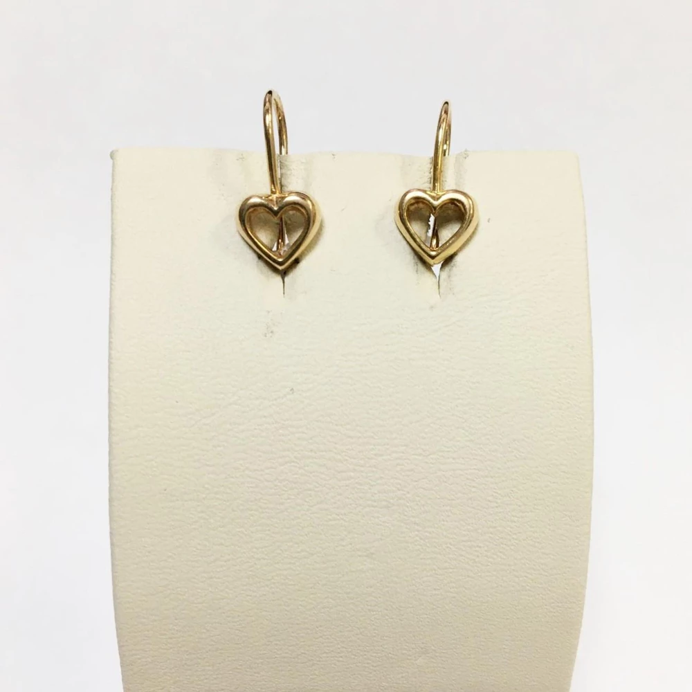 Серьги из красного золота 585 пробы 1