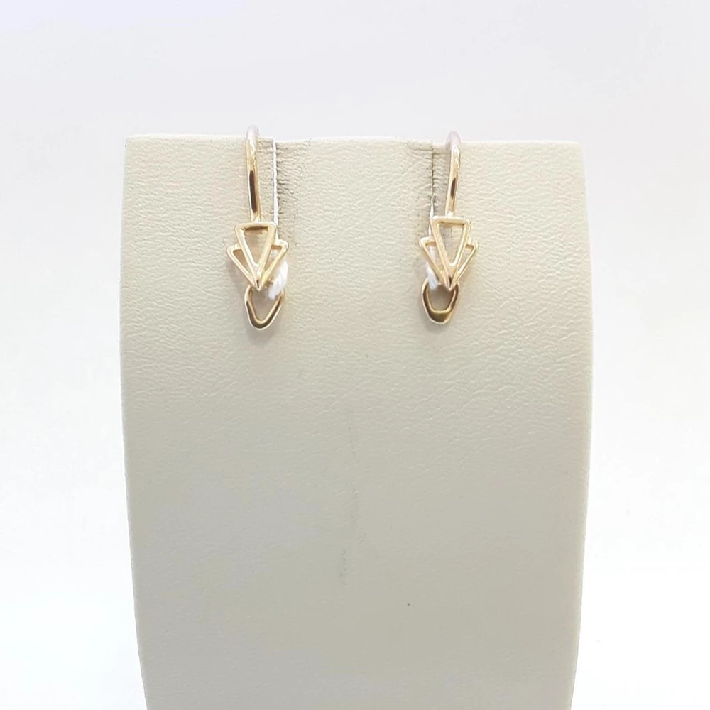 Серьги из красного золота 585 пробы 1