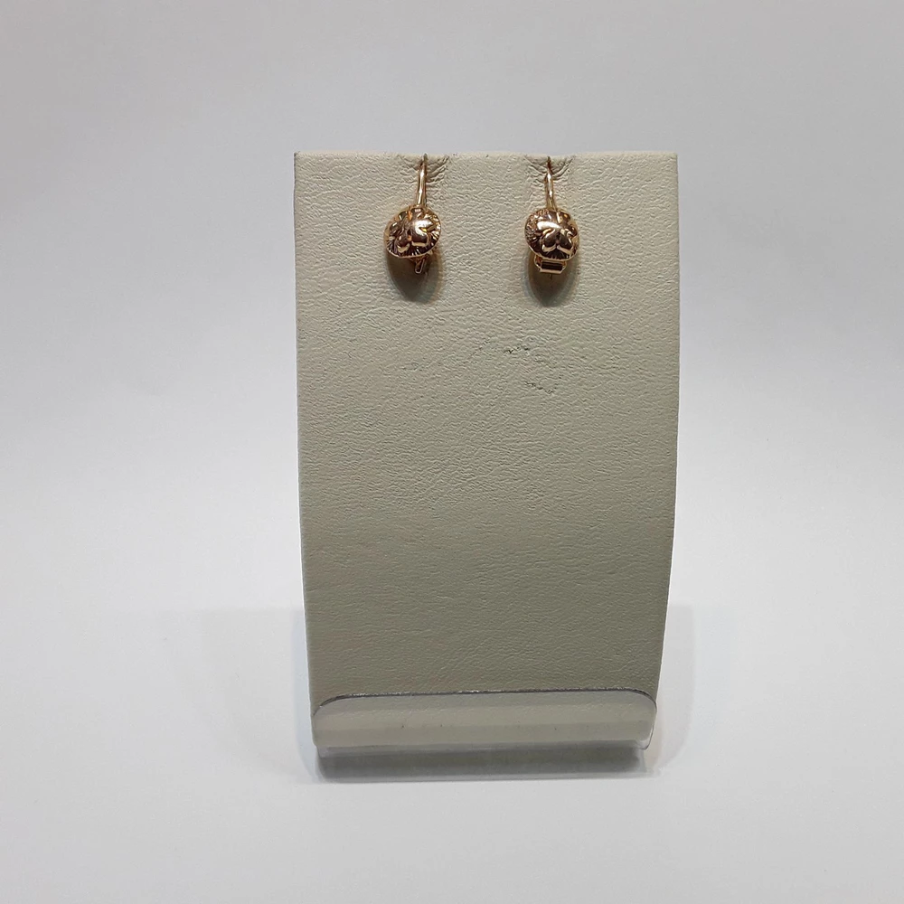 Серьги из красного золота 585 пробы 1