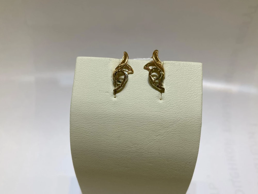 Серьги из красного золота 585 пробы 1