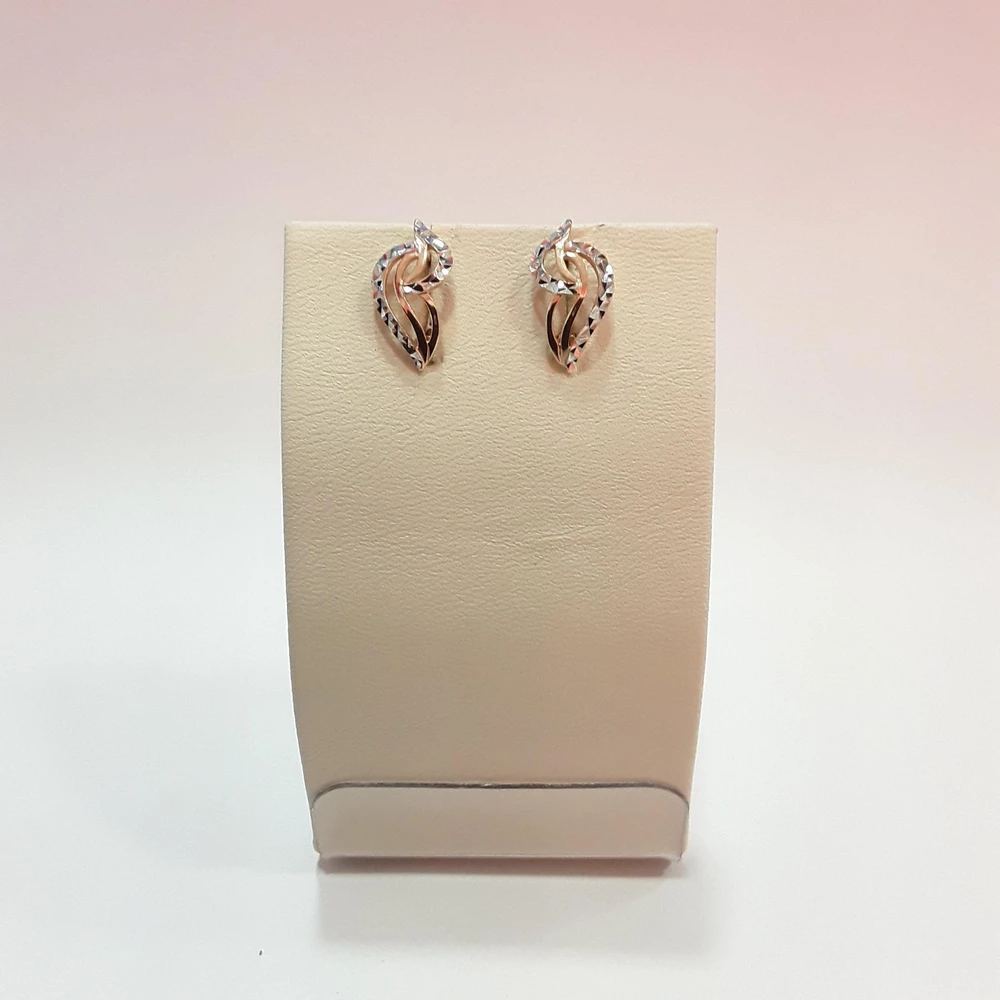 Серьги из красного золота 585 пробы 1