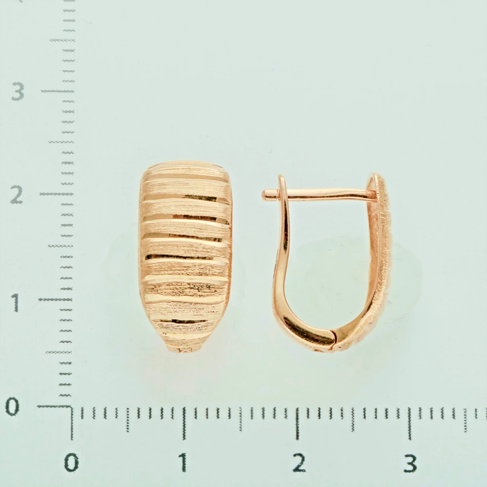 Серьги из красного золота 585 пробы 2