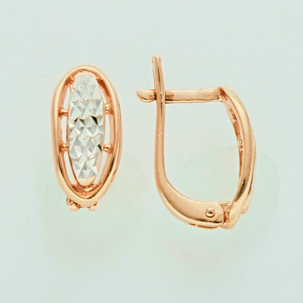Серьги из красного золота 585 пробы 1