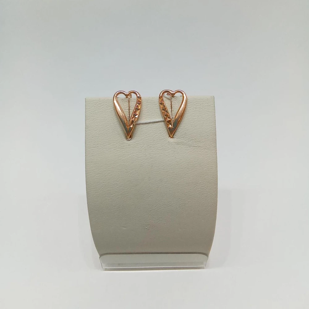 Серьги из красного золота 585 пробы 1
