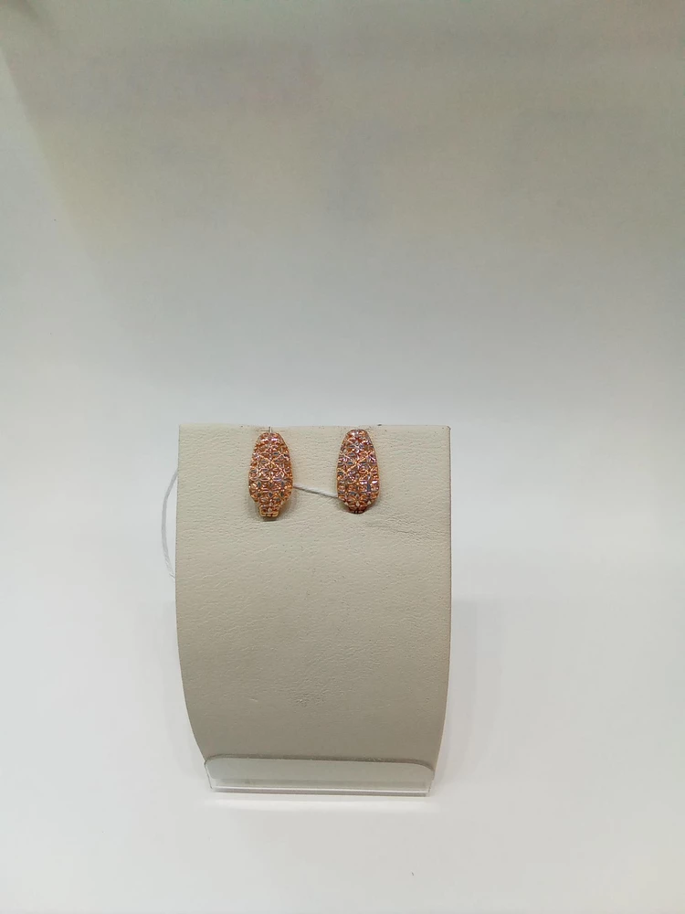 Серьги из красного золота 585 пробы 1
