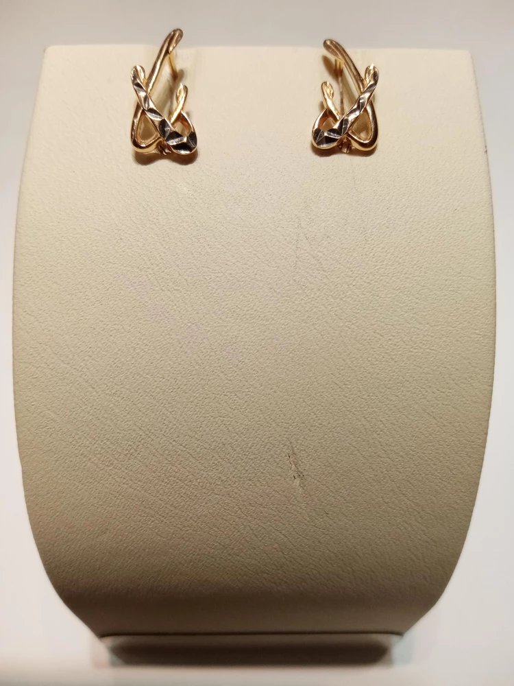 Серьги из красного золота 585 пробы 1