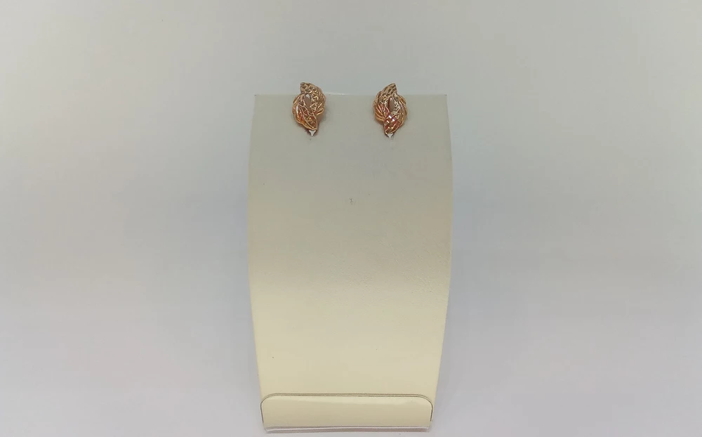 Серьги из красного золота 585 пробы 1
