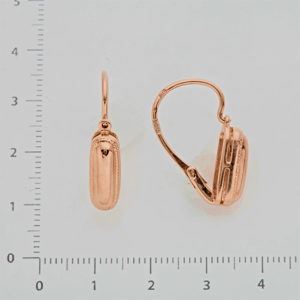 Серьги из красного золота 583 пробы 2