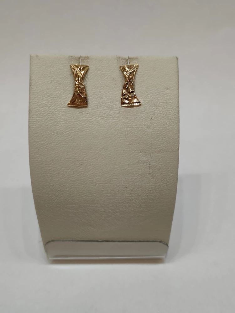 Серьги из красного золота 585 пробы 1