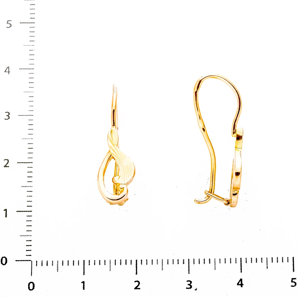 Серьги из красного золота 585 пробы 2
