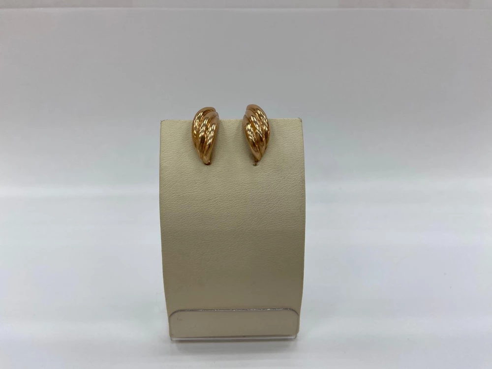 Серьги из красного золота 585 пробы 1