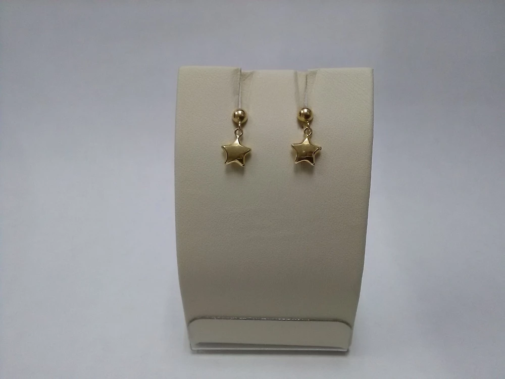 Серьги из желтого золота 585 пробы 1