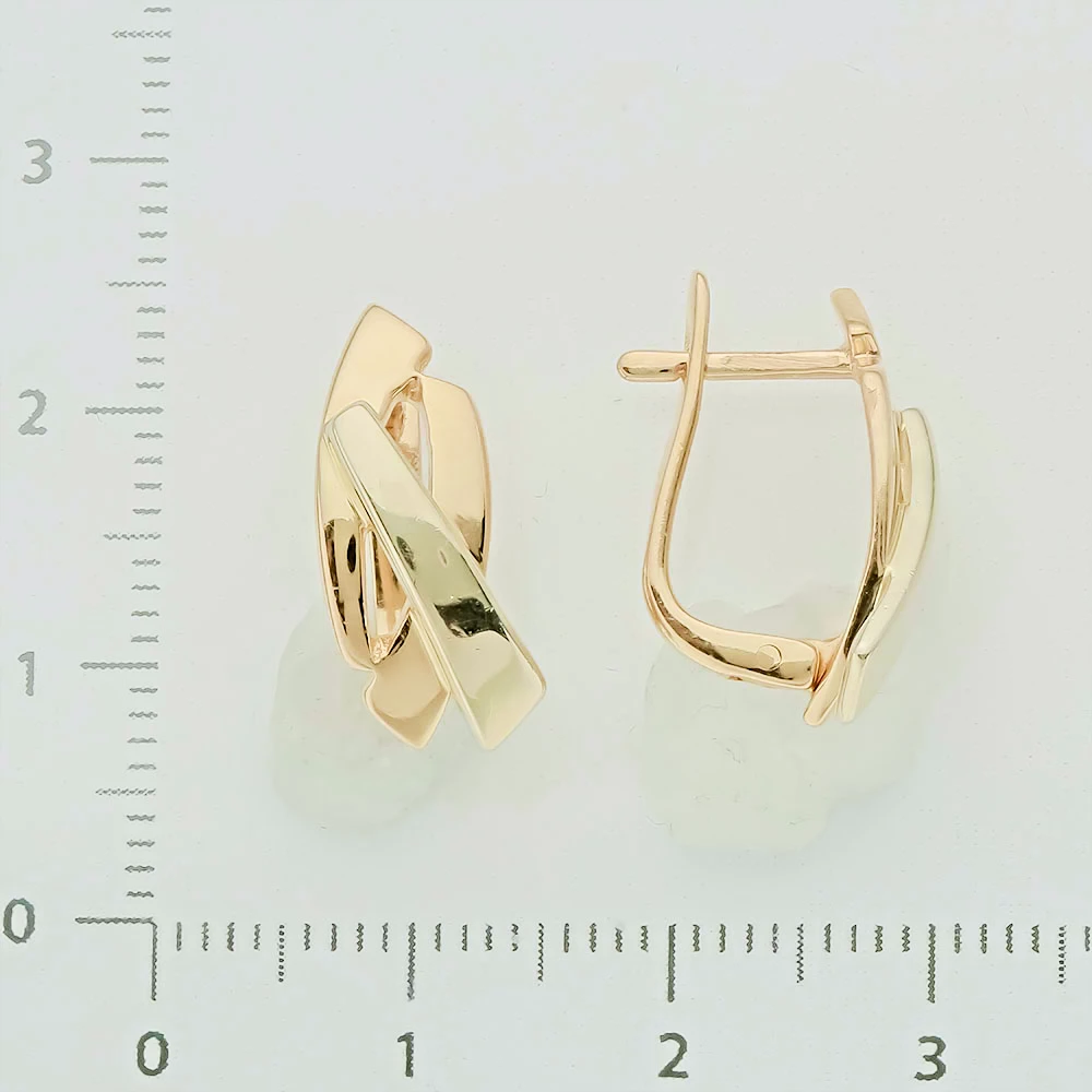 Серьги из красного золота 585 пробы 2