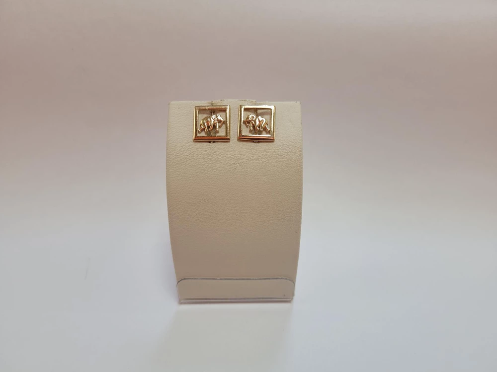Серьги из красного золота 585 пробы