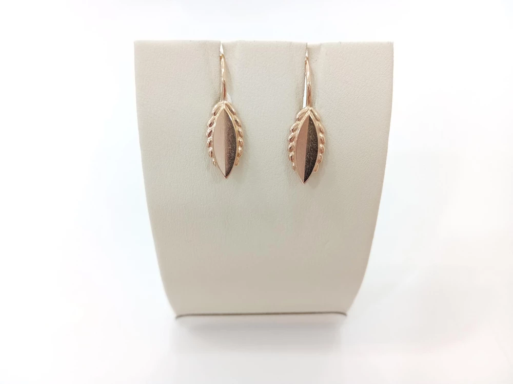 Серьги из красного золота 583 пробы 1