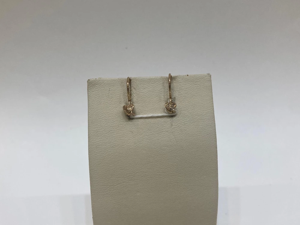 Серьги из красного золота 375 пробы 1