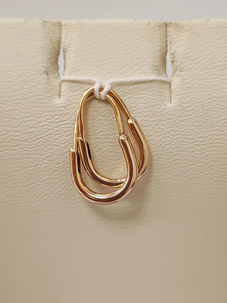 Серьги из красного золота 583 пробы
