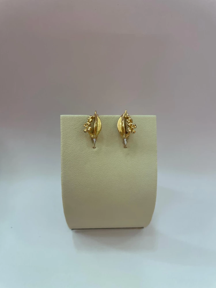 Серьги из красного золота 585 пробы 1