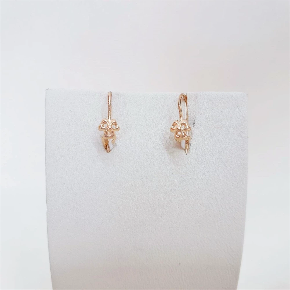 Серьги из красного золота 585 пробы