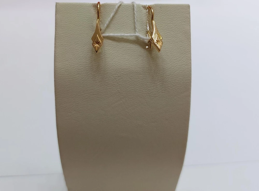 Серьги из красного золота 585 пробы