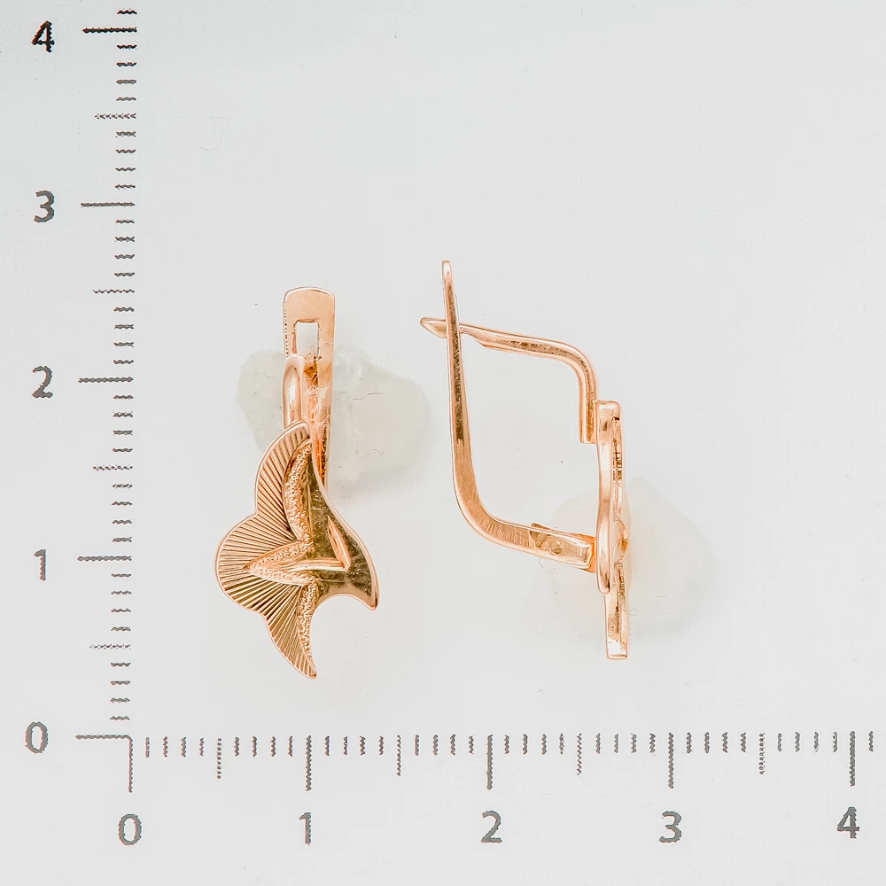 Серьги из красного золота 583 пробы