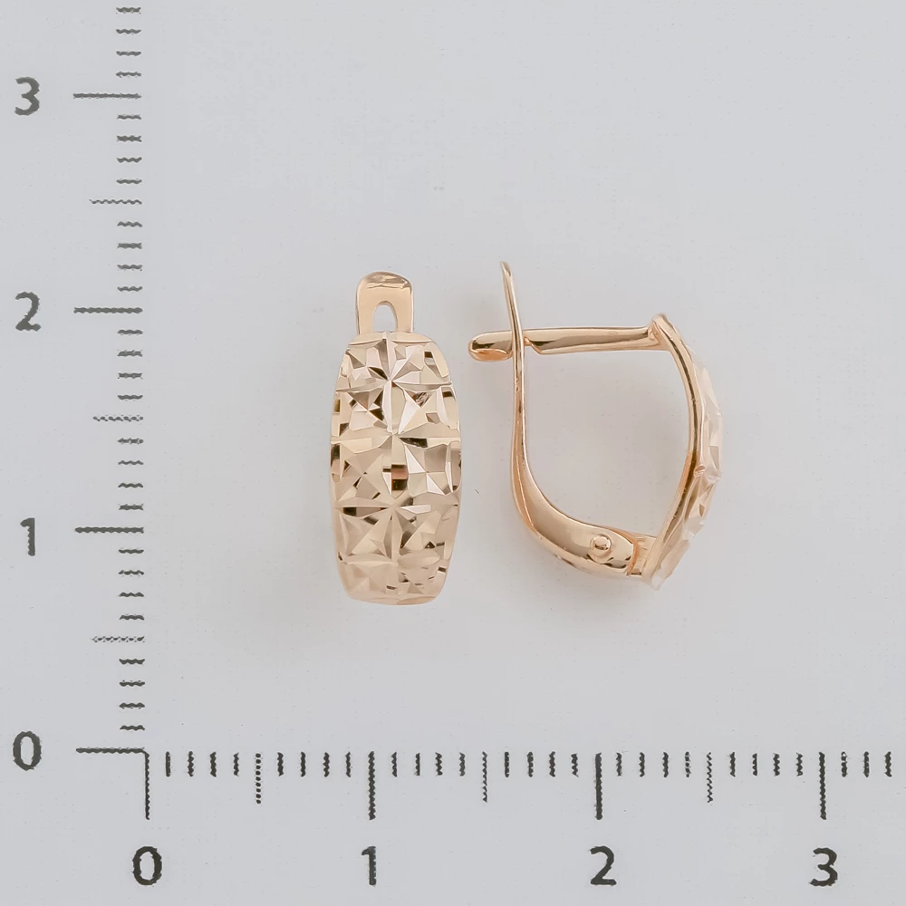 Серьги из красного золота 585 пробы