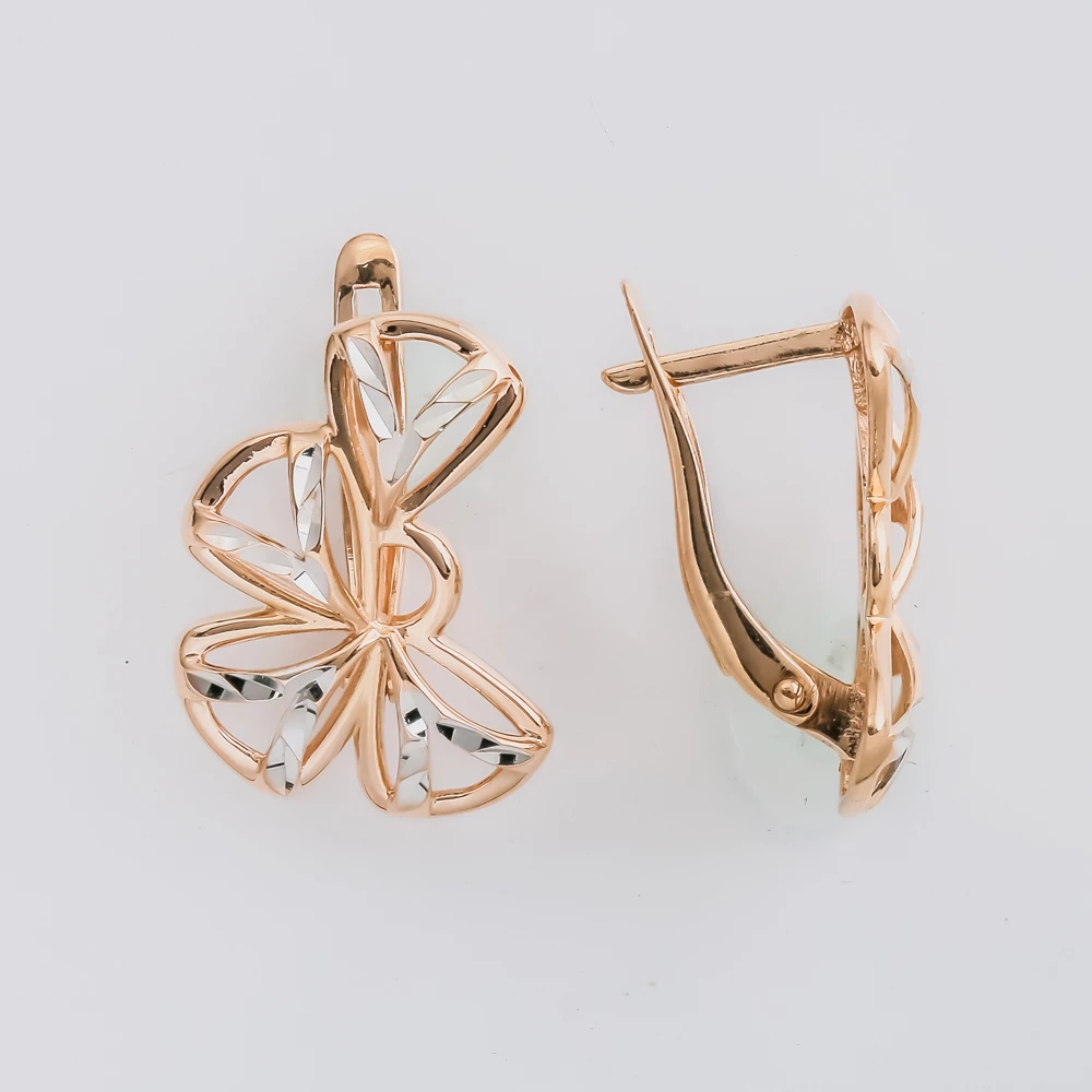 Серьги из красного золота 585 пробы