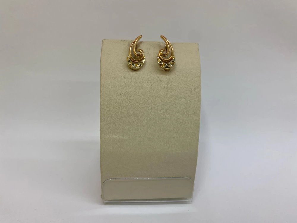 Серьги из красного золота 585 пробы