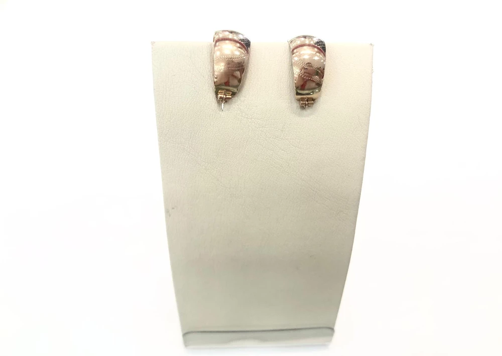 Серьги из красного золота 585 пробы