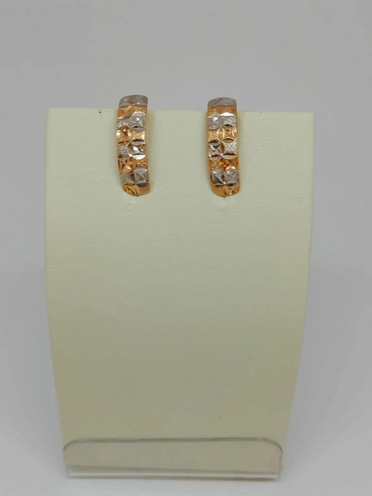 Серьги из красного золота 585 пробы