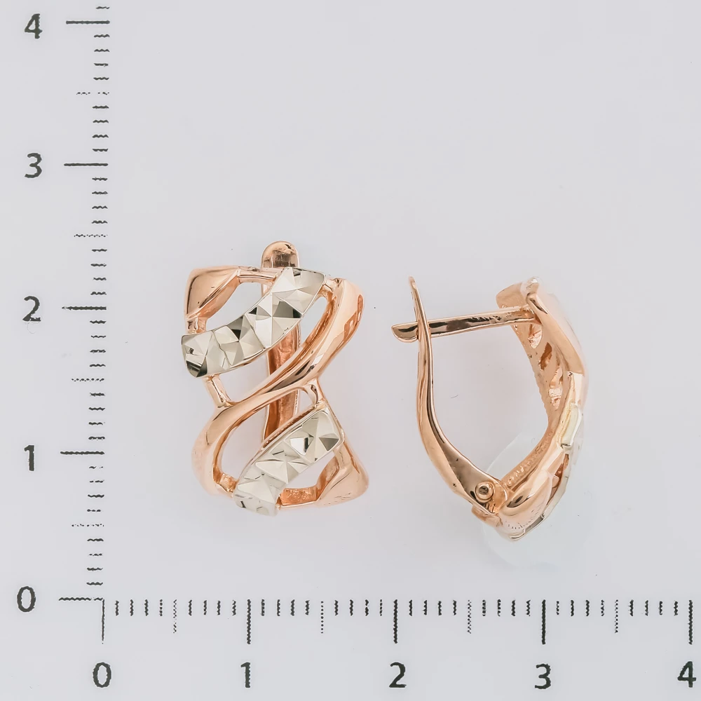 Серьги из красного золота 585 пробы