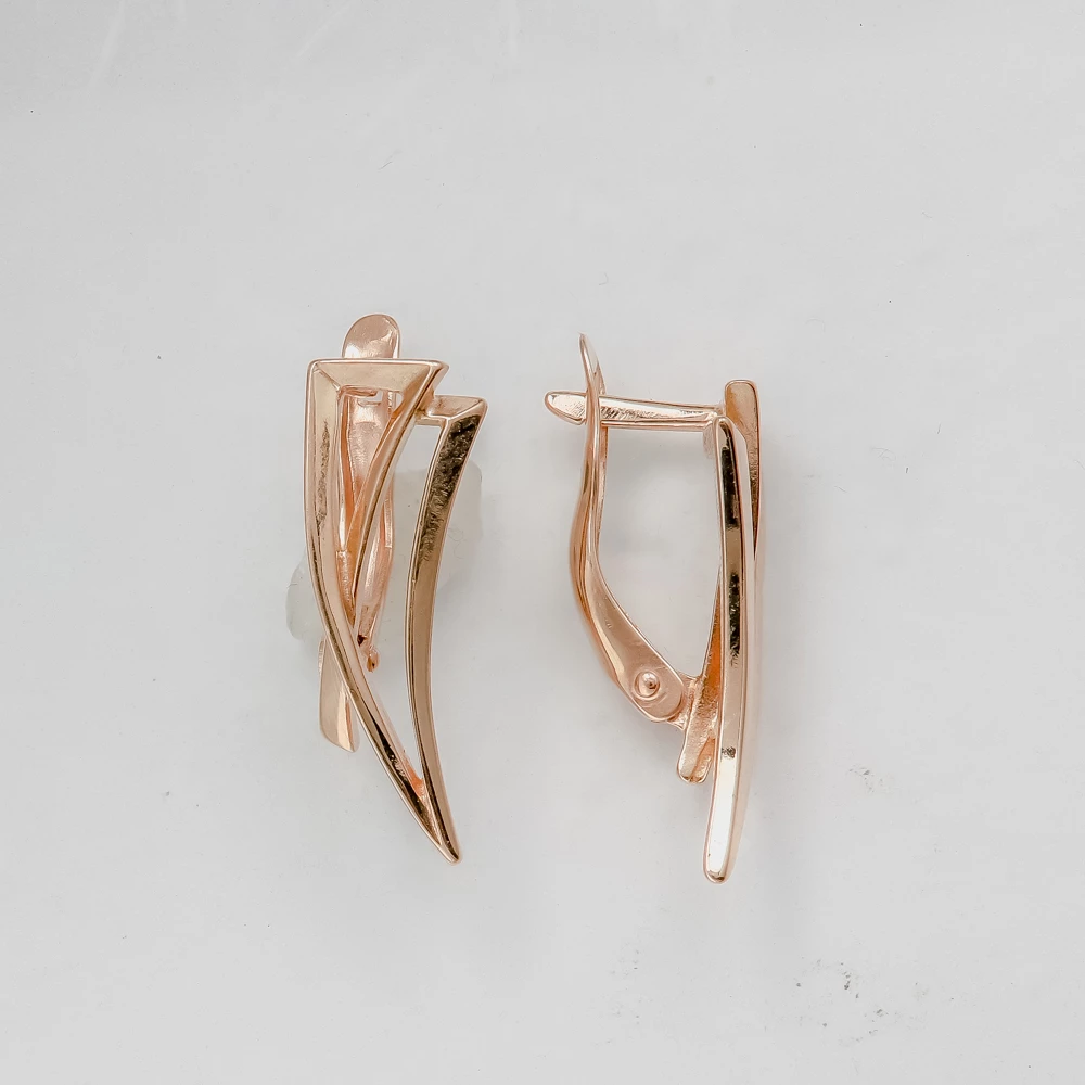 Серьги из красного золота 585 пробы