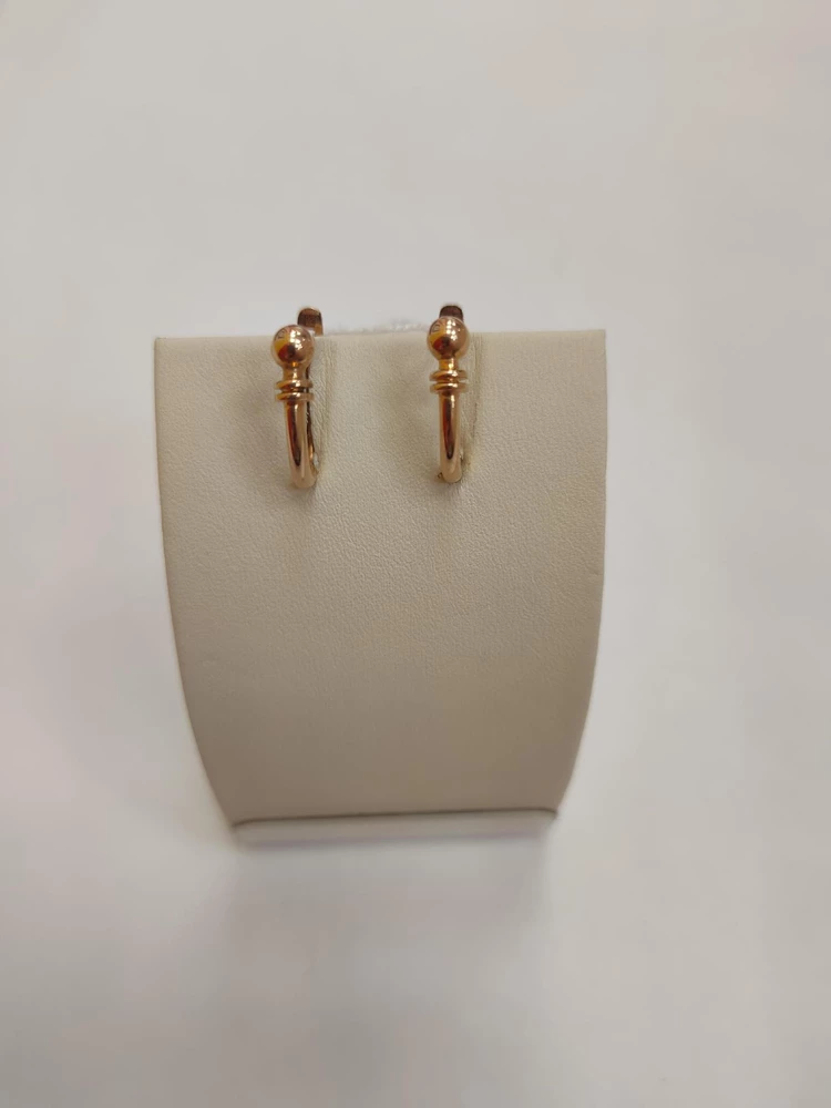 Серьги из красного золота 585 пробы