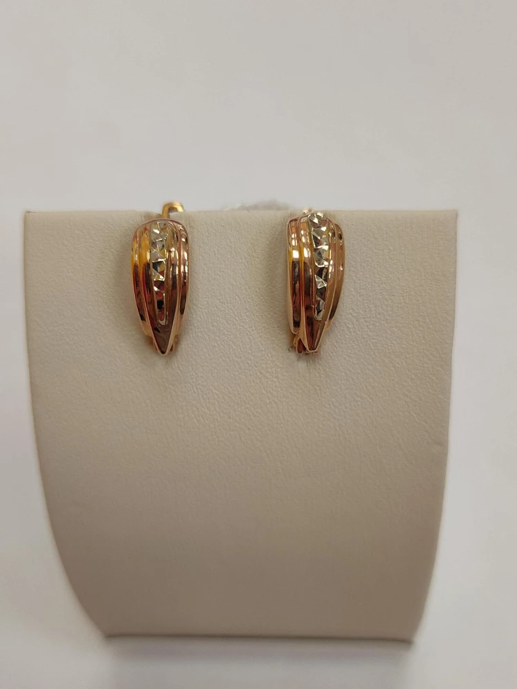 Серьги из красного золота 585 пробы