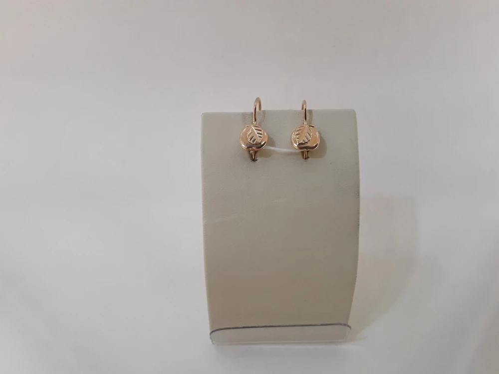 Серьги из красного золота 583 пробы