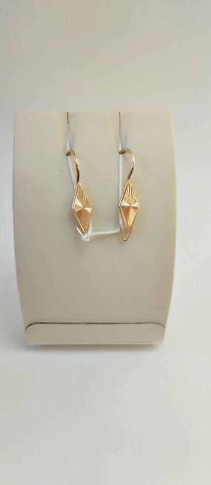 Серьги из красного золота 585 пробы