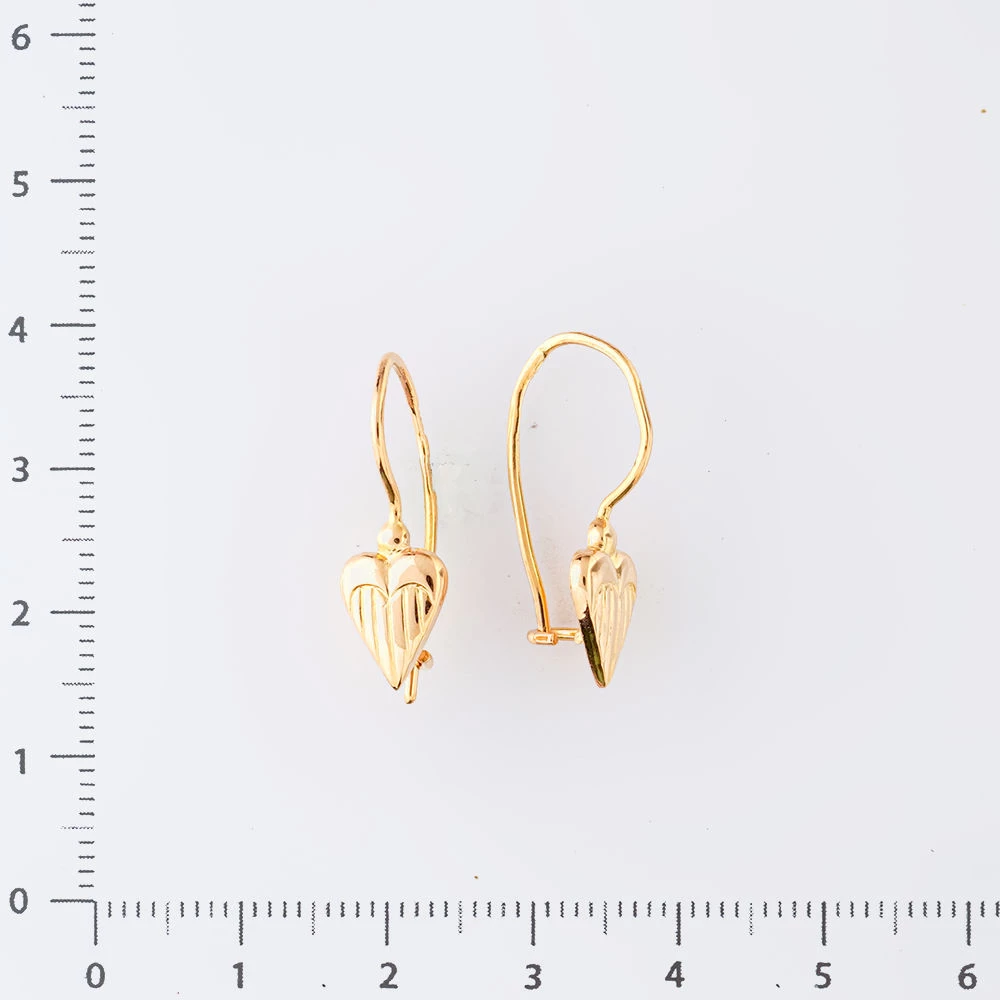 Серьги из красного золота 583 пробы