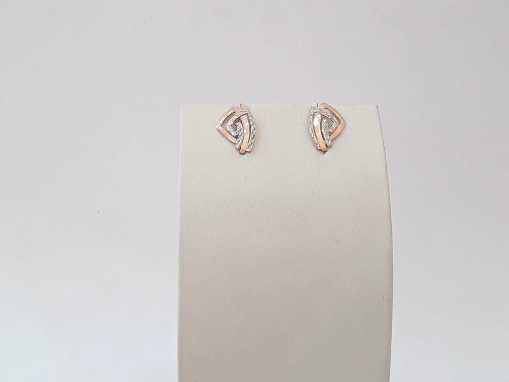 Серьги из красного золота 585 пробы
