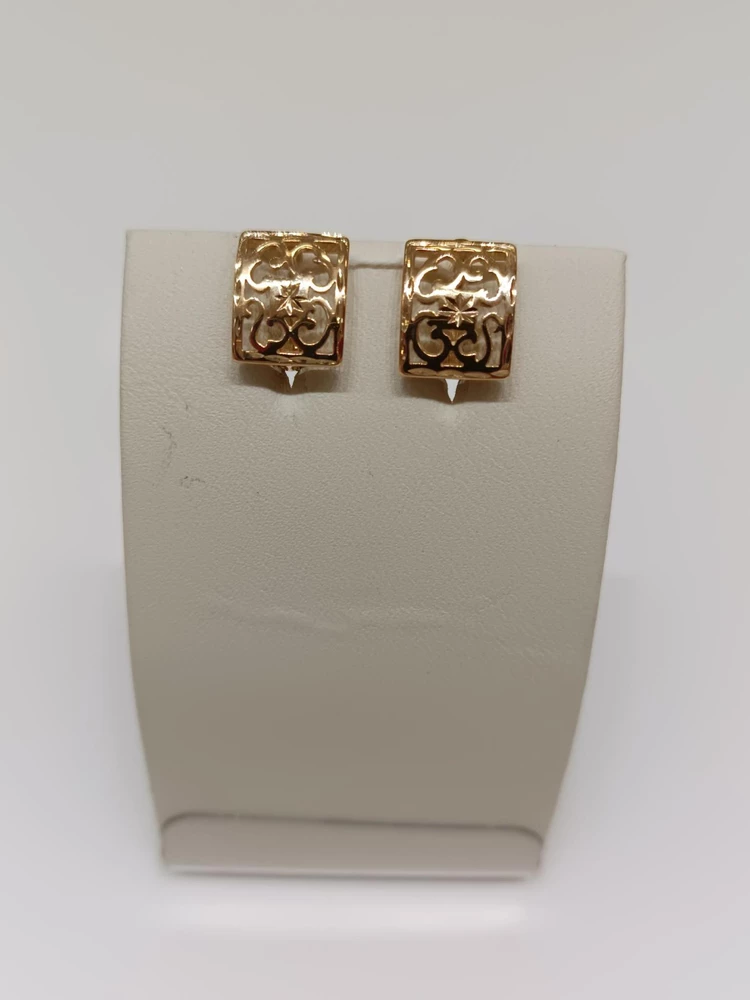 Серьги из красного золота 585 пробы