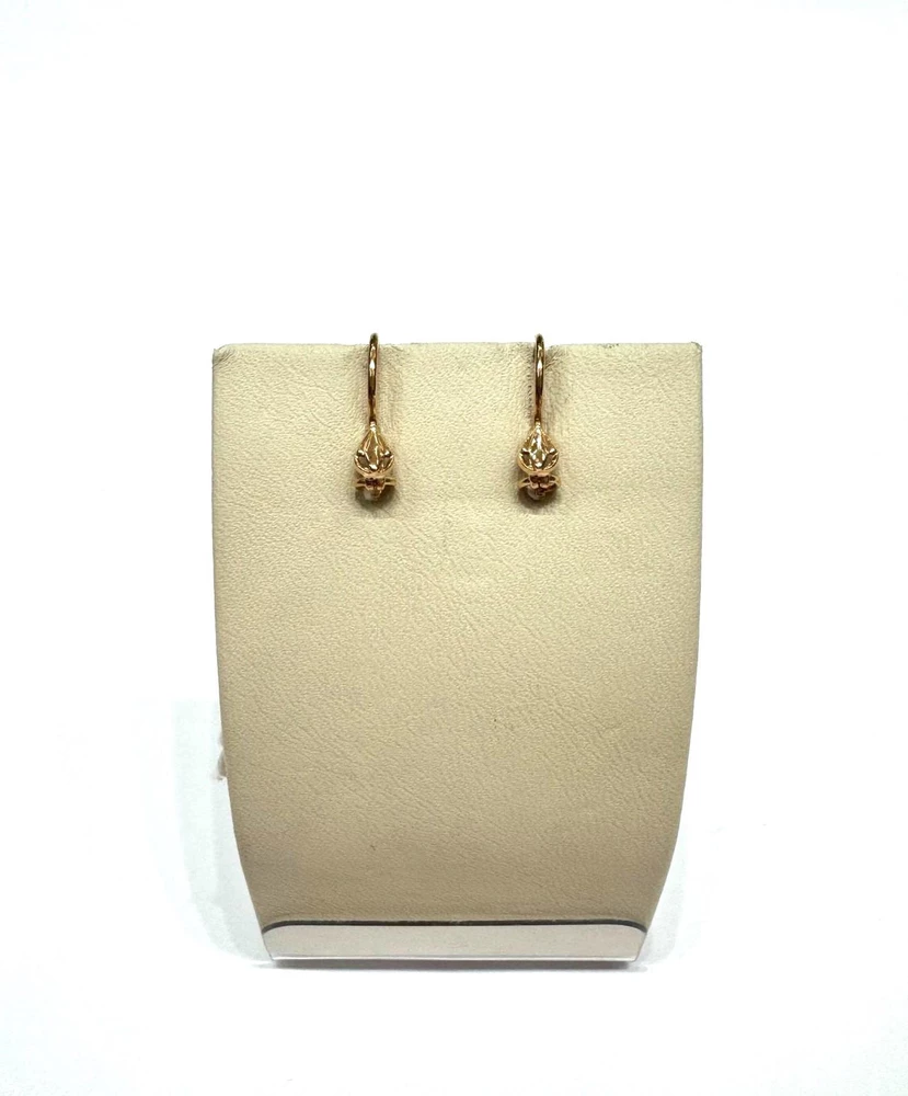 Серьги из красного золота 585 пробы