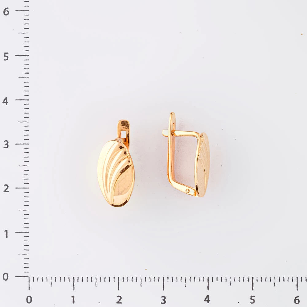 Серьги из красного золота 585 пробы