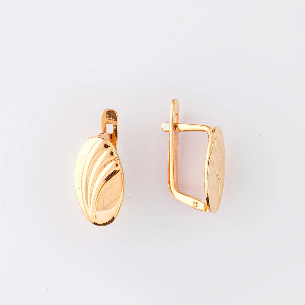 Серьги из красного золота 585 пробы