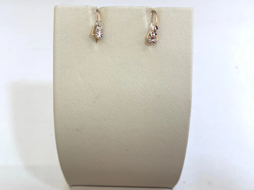 Серьги из красного золота 585 пробы